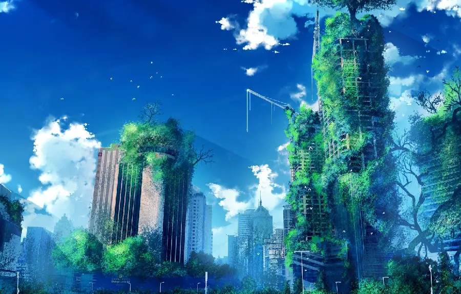 Download Advanced Abandoned City Background in High Quality Daytime