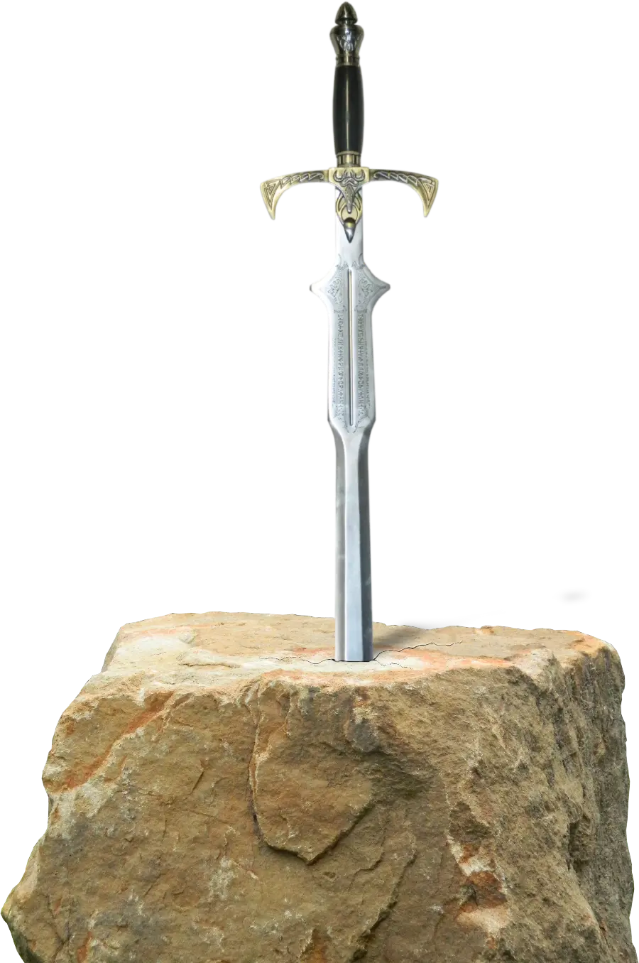  Very interesting png file of a very sharp sword in stone with spectacular quality