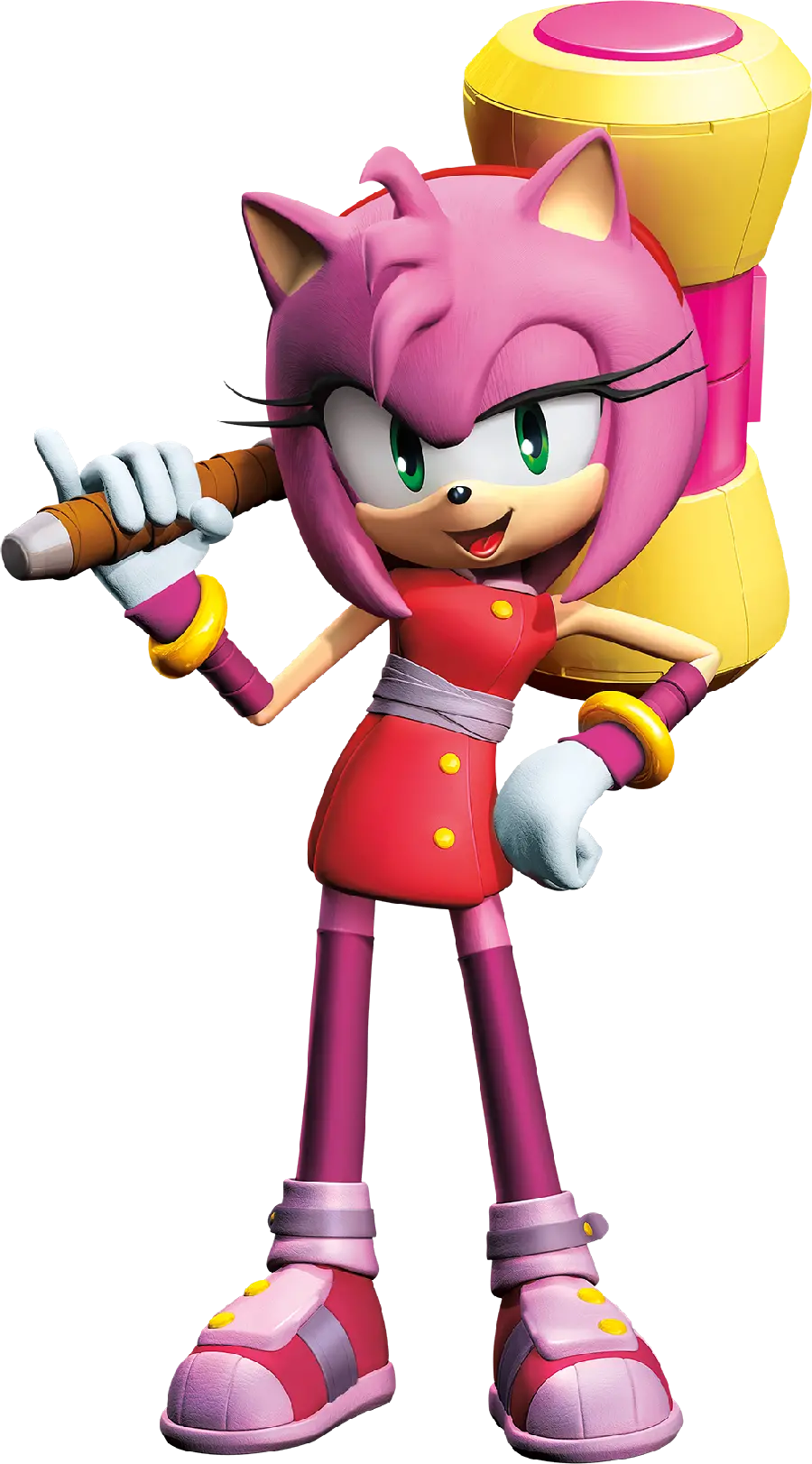 Superb and spectacular photo of a pink cartoon character