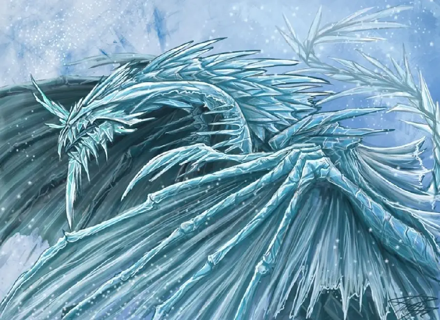The most attractive photo of a blue ice dragonThe most beautiful quality of the 