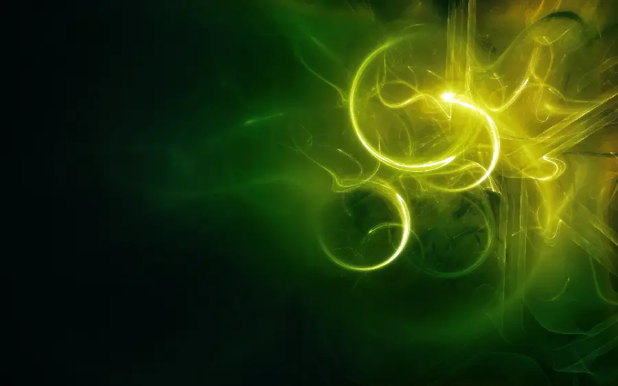 Attractive and spectacular black wallpaper with green lights and excellent quality