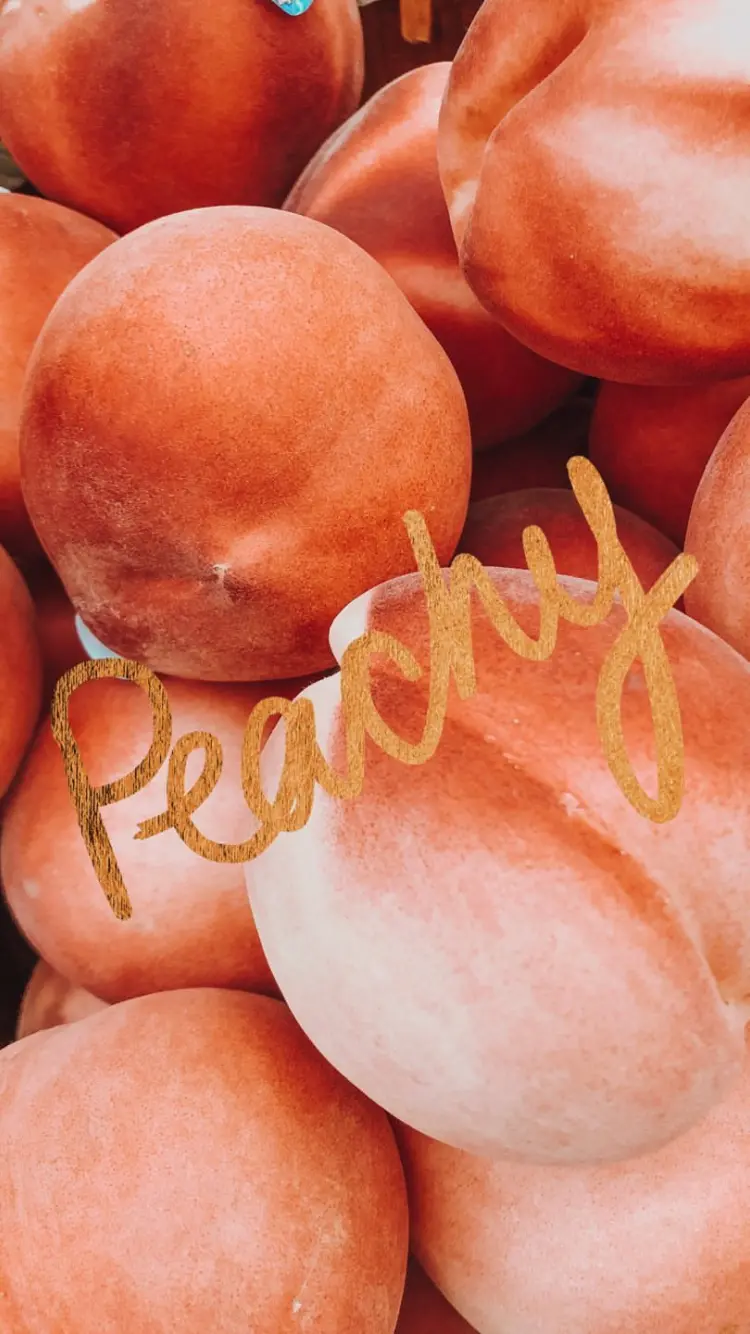 Cute and girly peach wallpaper for Android phone