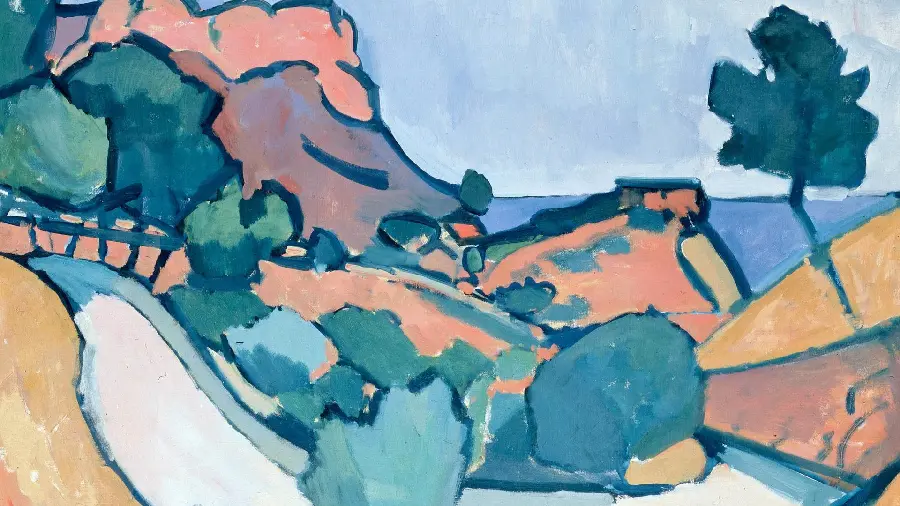 Amazing Painting in the Popular Fauvism Style for Tablet Background 