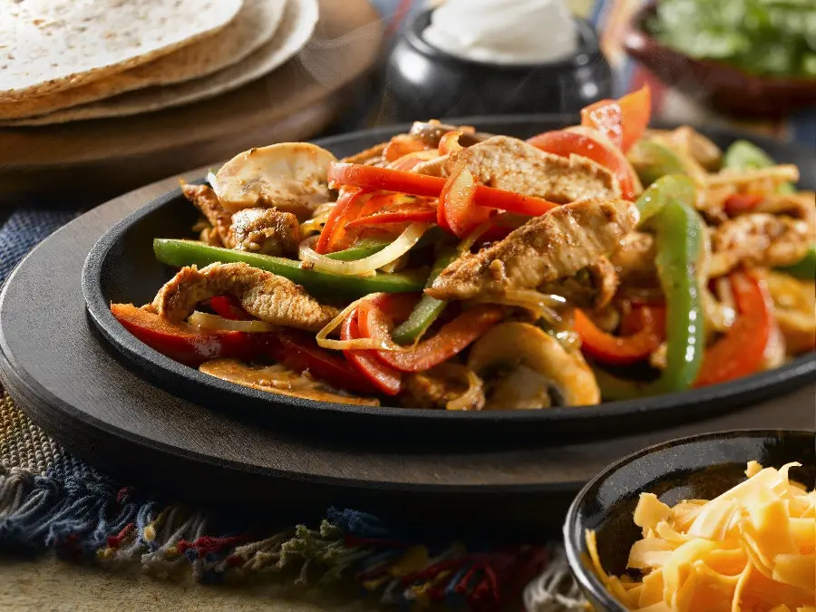Interesting photo of delicious food with a stylish and festive Mexican dish 