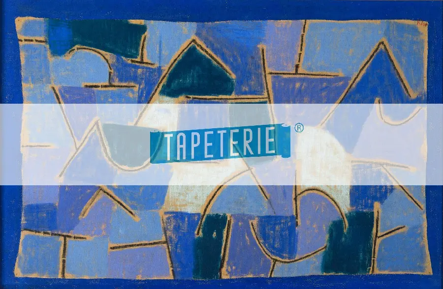Blue Night 1937 Oil pastels on cold versus warm construction paper by Paul Klee