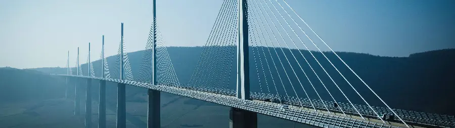 Unique and spectacular background of the Millau Bridge, France, in high quality