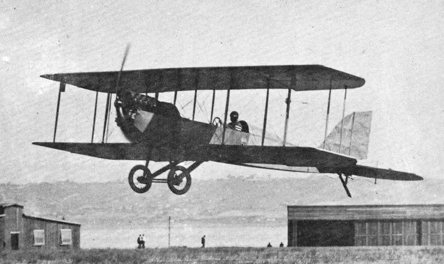 The best black and white photo of the first airplane in history