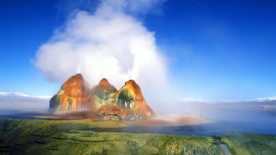 The latest image of the famous geyser in Iceland called Strokkur