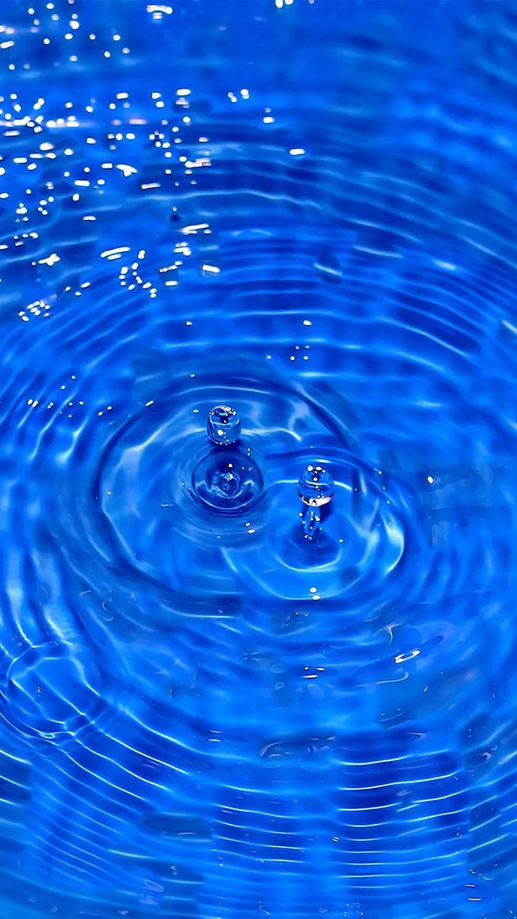 Abstract background with transparent liquid wave design for blue lovers