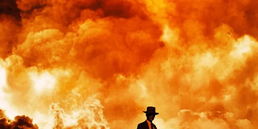 Amazing and beautiful wallpaper of Oppenheimer in a terrible fire 