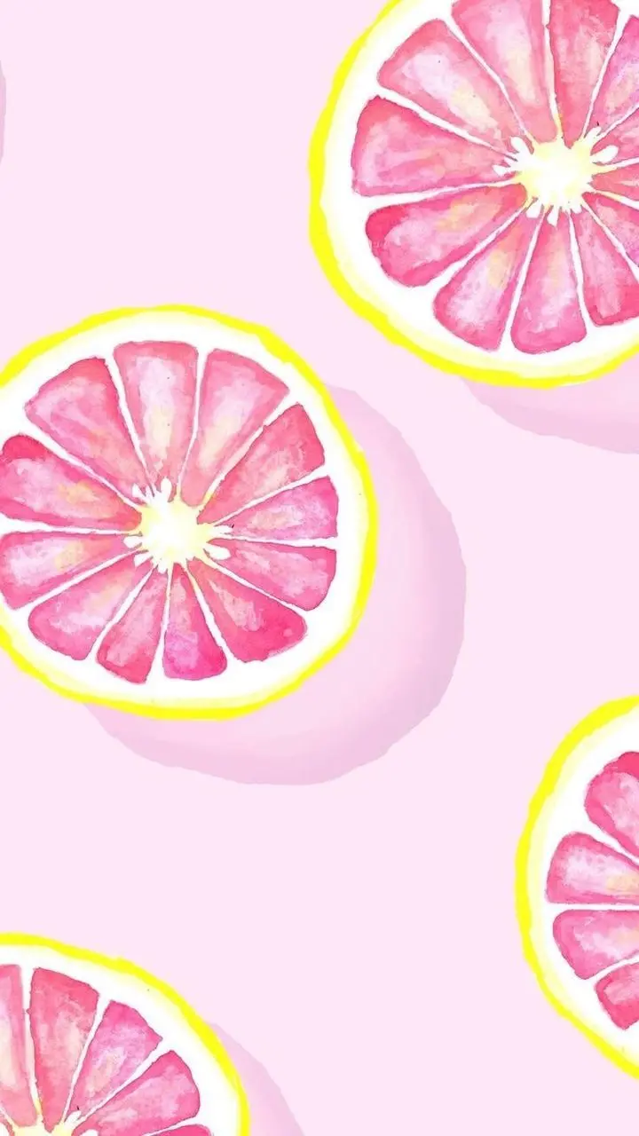 Amazing Pink Digital Painting of Grapefruit