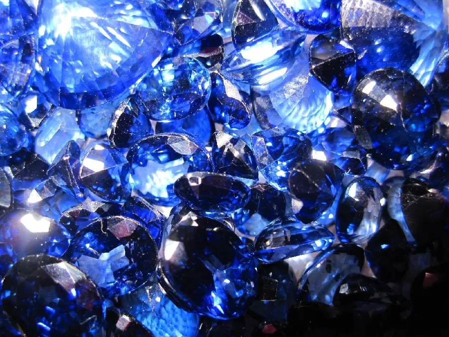 Fantastic and dreamy photo of blue carbonite stones 