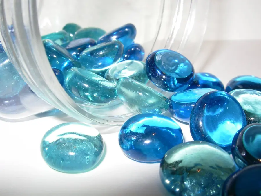 Unique and special wallpaper of round turquoise stones 