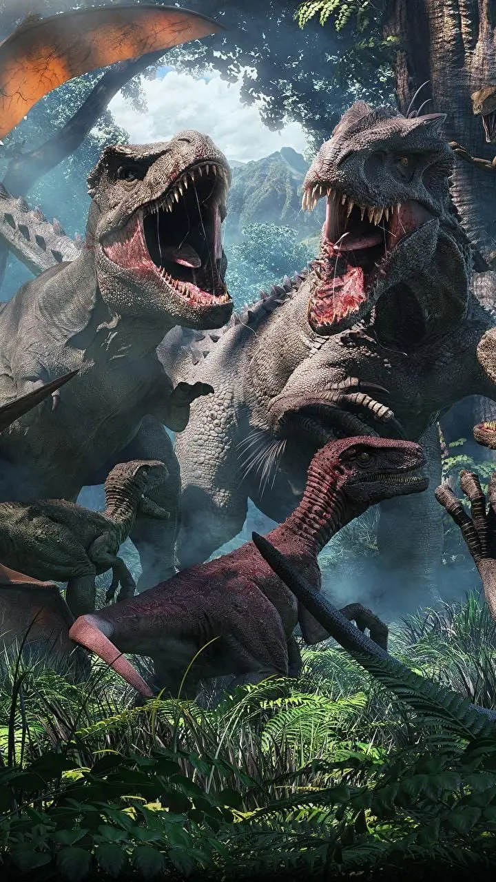 Picture of the world's most dangerous dinosaurs for mobile phone wallpaper
