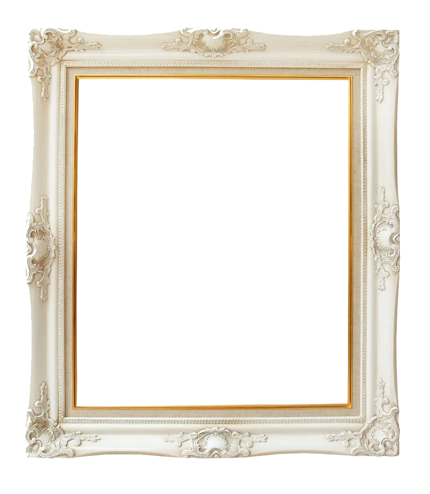 Free download white photo frame to beautify 3x4 family photos