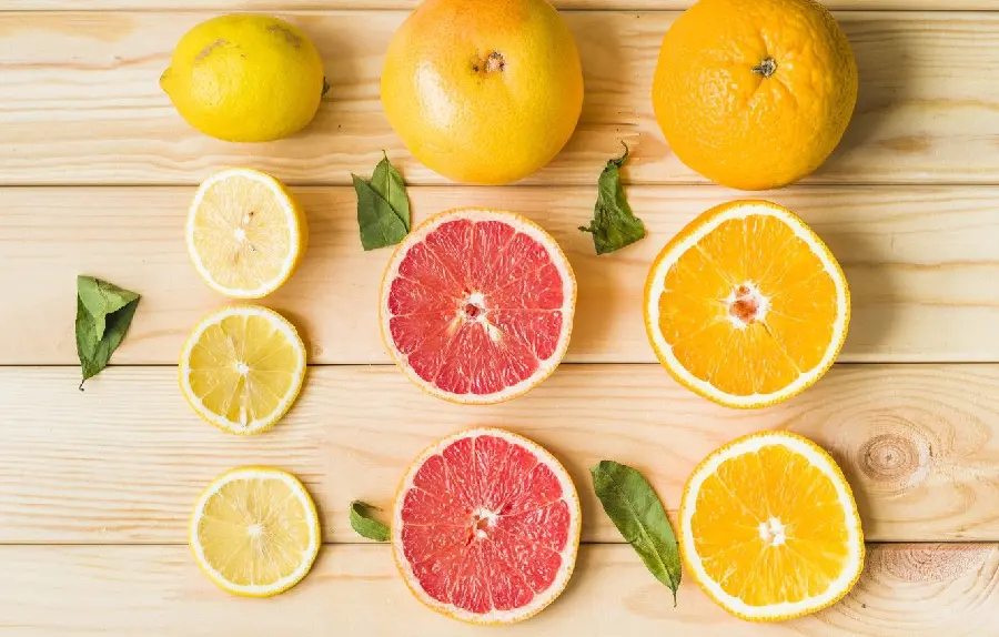 Beautiful and amazing photo of grapefruit and lemon and orange