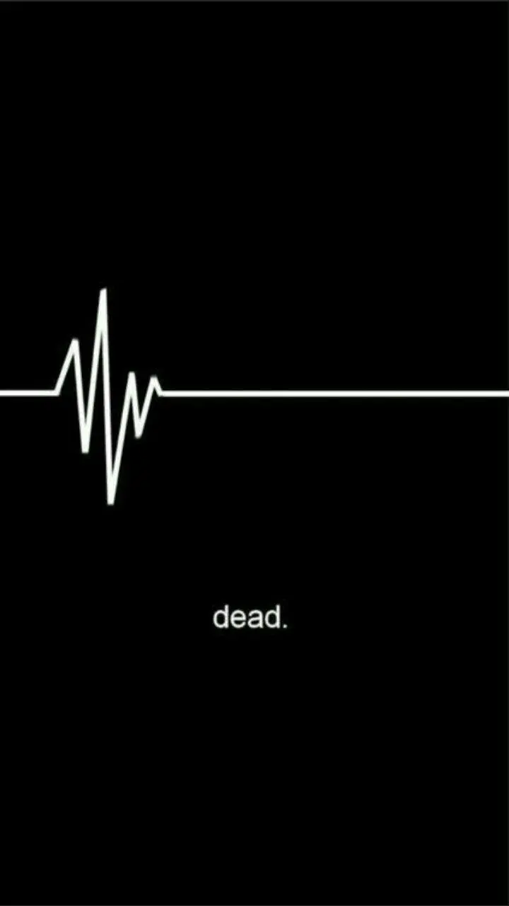 Dark and depressed profile picture of a standing heartbeat 