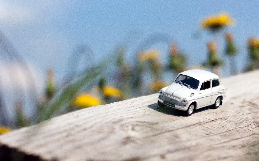 Simple profile photo of a miniature car for car enthusiasts 