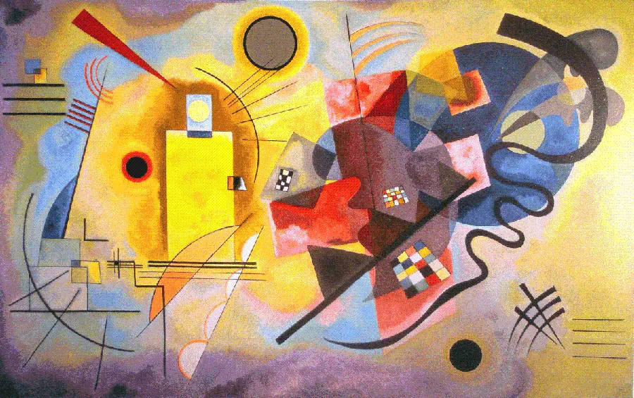 Wassily Kandinsky Yellow and Red and Blue 1925 Russian artist one of the pioneers of abstract art