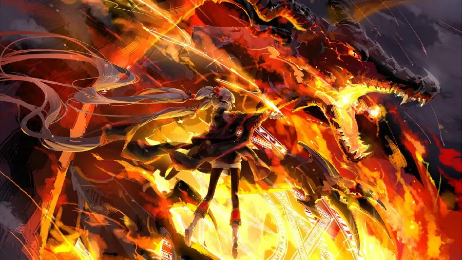 Profile picture of the land of the fire dragon and warrior and full of power and energy