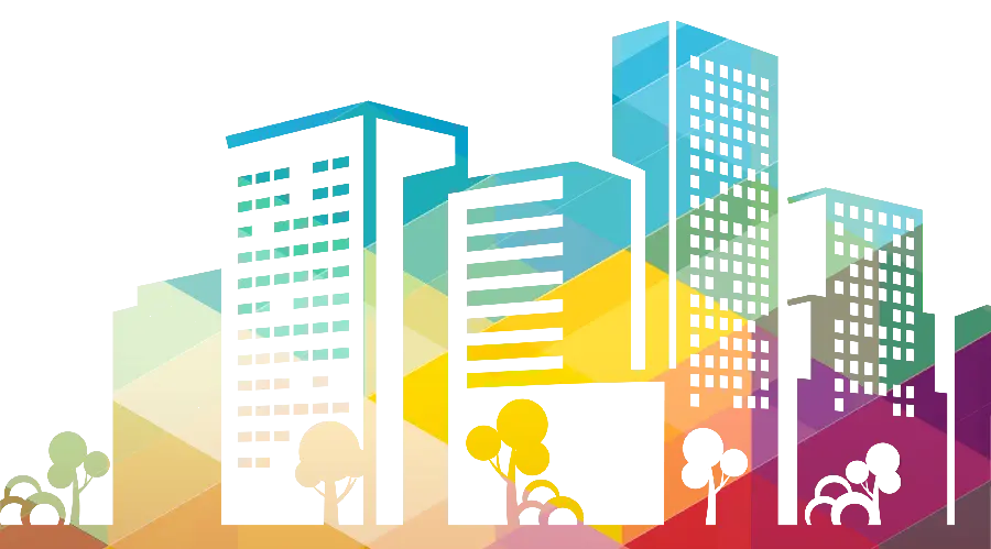 Free and high-quality download of the PNG image of the big city in the distance