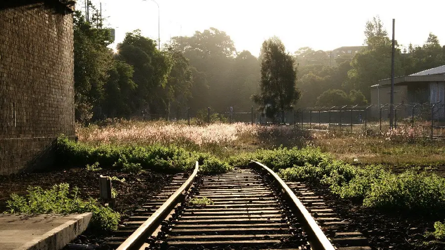 A scary old photo for a post of an abandoned railway track