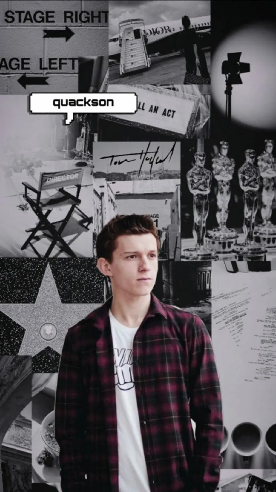 The boy's profile picture of Tom Holland, the famous actor playing Spider-Man
