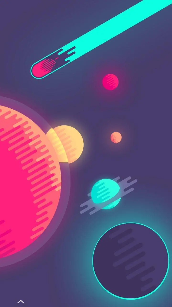 iPhone wallpaper with abstract design of planets