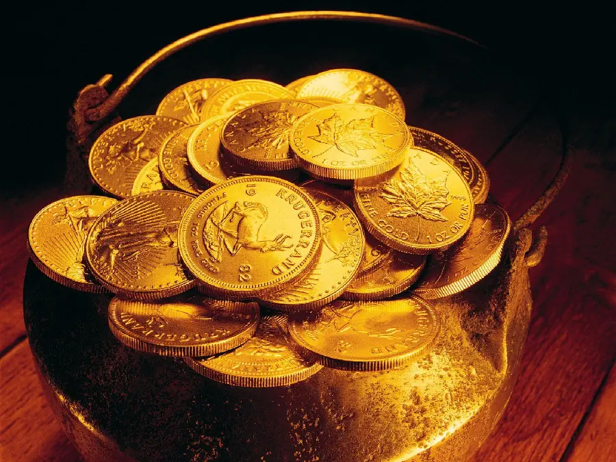 Gold coin image suitable for full HD phone background