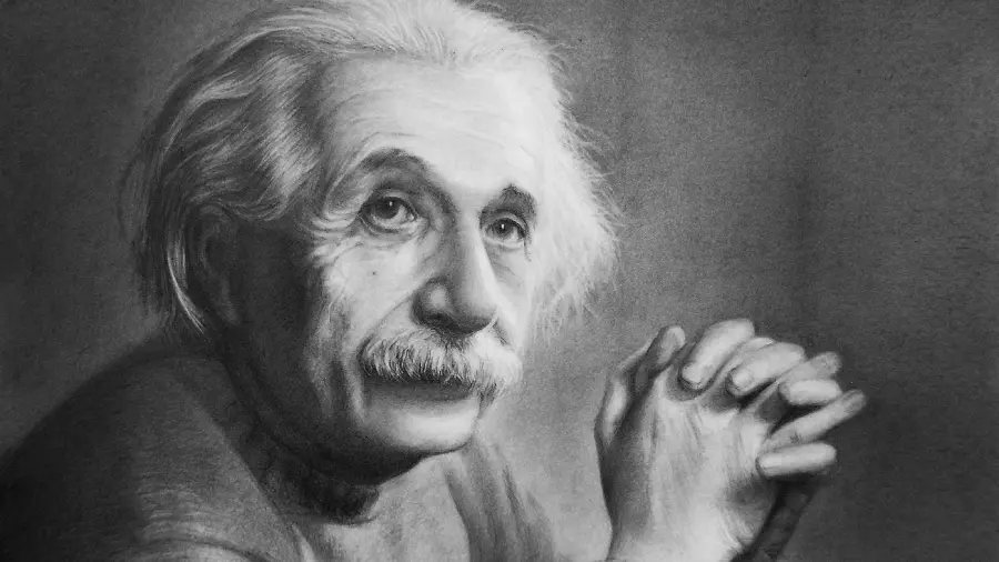 A photo of the most influential person on the philosophy of science in the world, Albert Einstein
