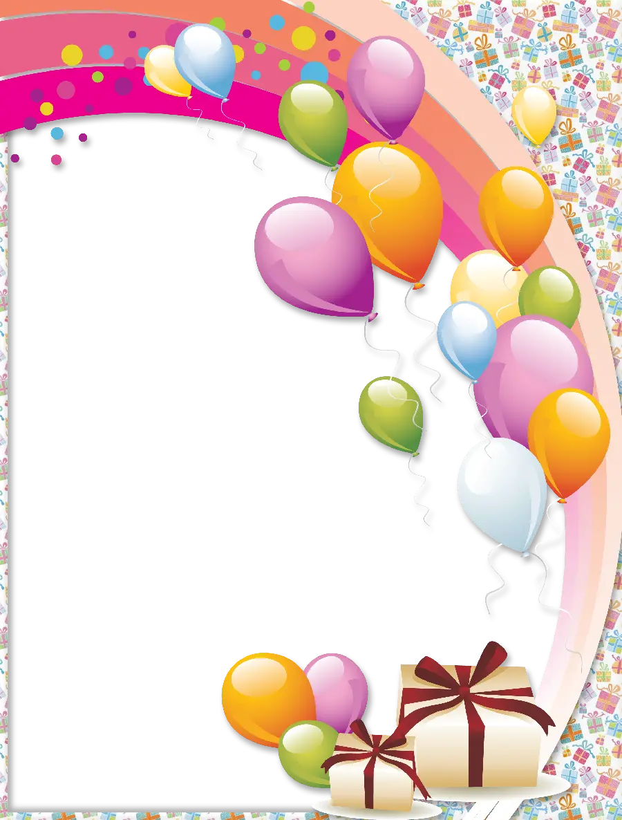 Download Frame Image Without Balloon Photo for Birthday Photo Editing 