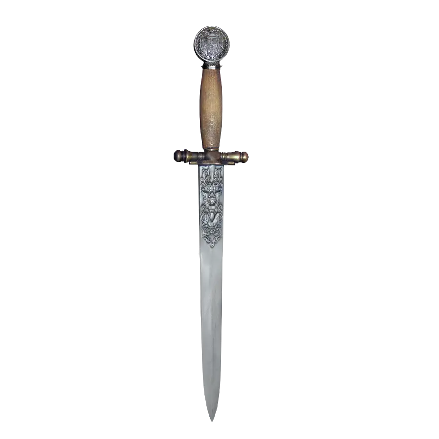 Photo of an old sword with a striking design for editing in Inshot and Photoshop