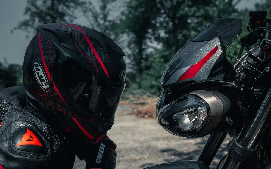 Profile of a Motorcycle Lover Boy with a Beautiful Helmet Set for Telegram