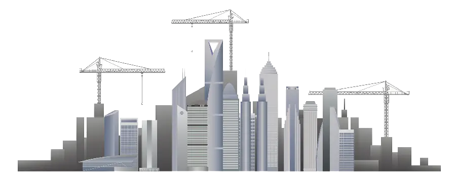 The most professional PNG image of a big city cut out