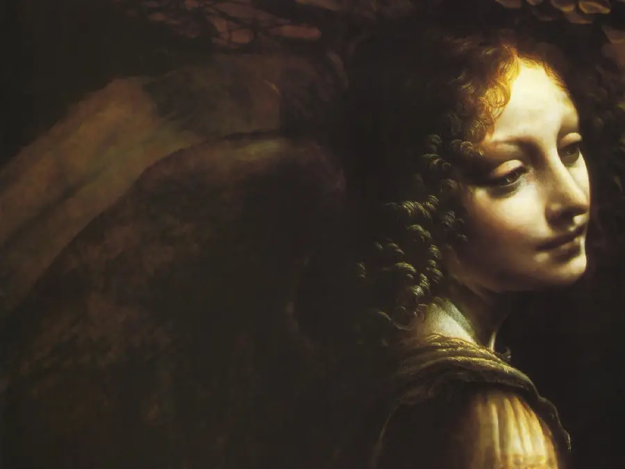 Photo of the painting Ginora de Benci art Leonardo da Vinci the most famous Italian painter 