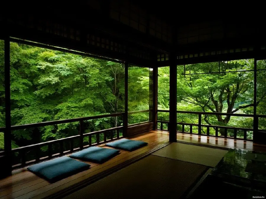 Beautiful image of nature and famous Japanese Zen ritual HD 