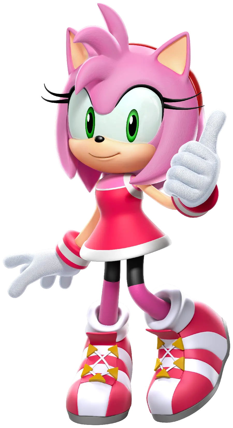 A very beautiful photo of Amy Rose with pink hair