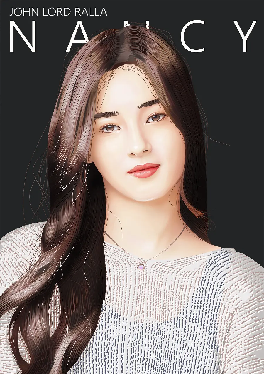 Wallpaper painted by the beautiful and talented Korean Nancy