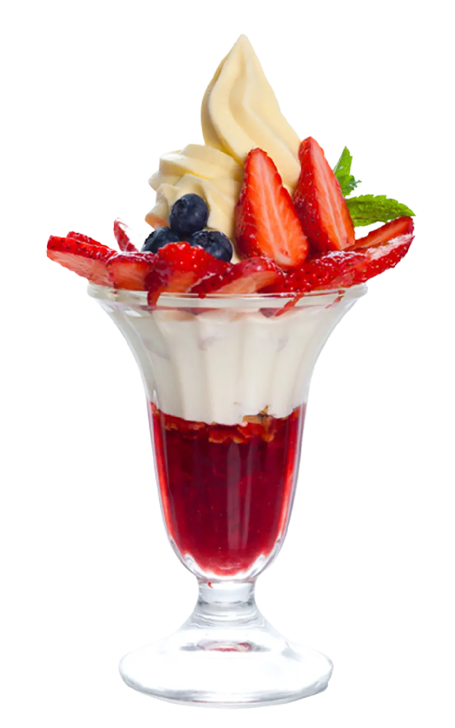  Attractive and beautiful image of a delicious dessert with strawberry flavor
