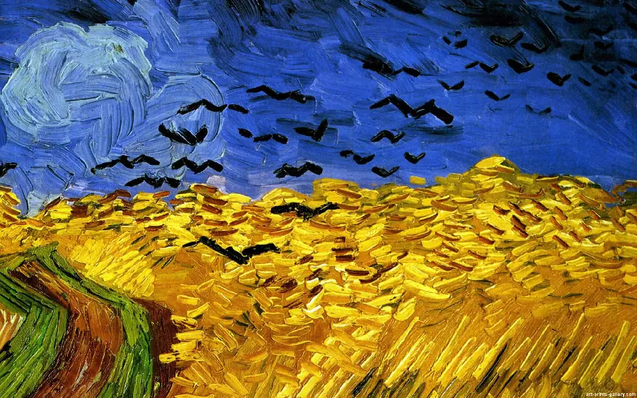 Photo of the painting Field with Crows by Vincent Van Gogh in excellent quality