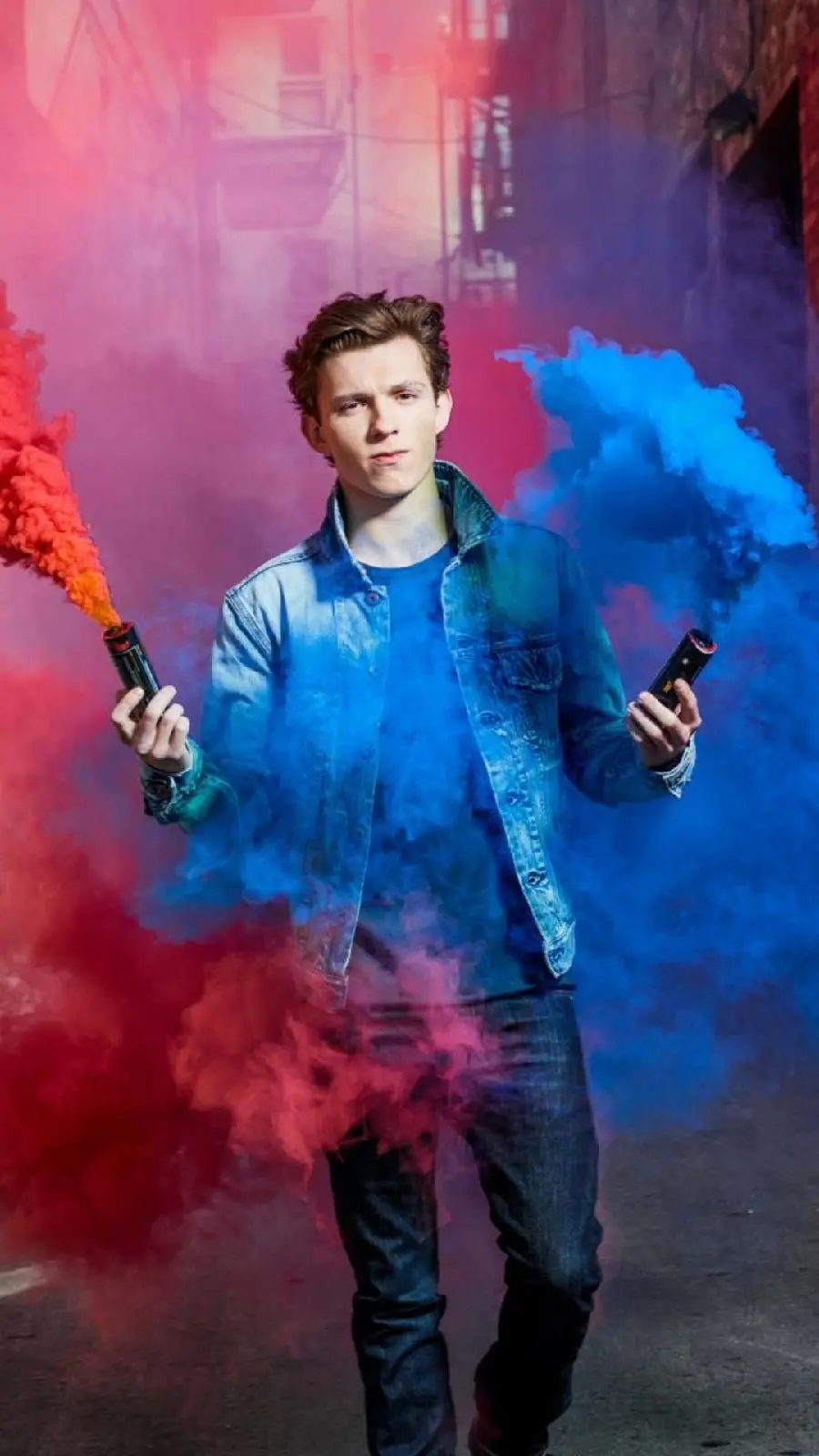 The latest image of Tom Holland, the famous actor of the role of Spider-Man 