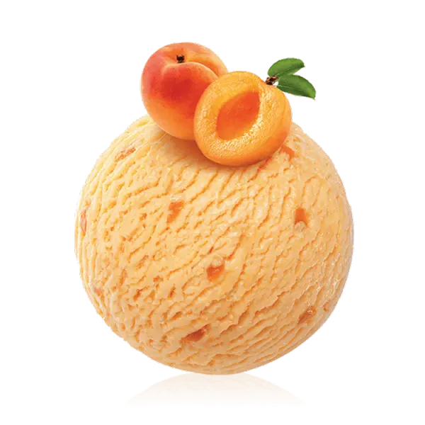Download Cropped PNG Image of a Peach Ice Cream Scoop 
