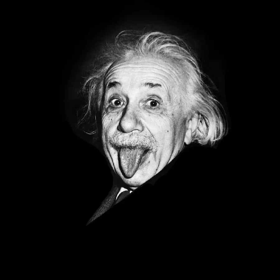 A Cool and Funny Stock Image of Albert Einstein for Telegram and WhatsApp