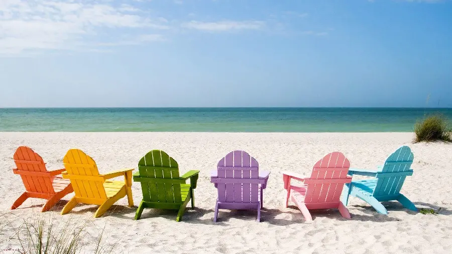 Beautiful and dreamy nature photo for spending time in the summer at the beach