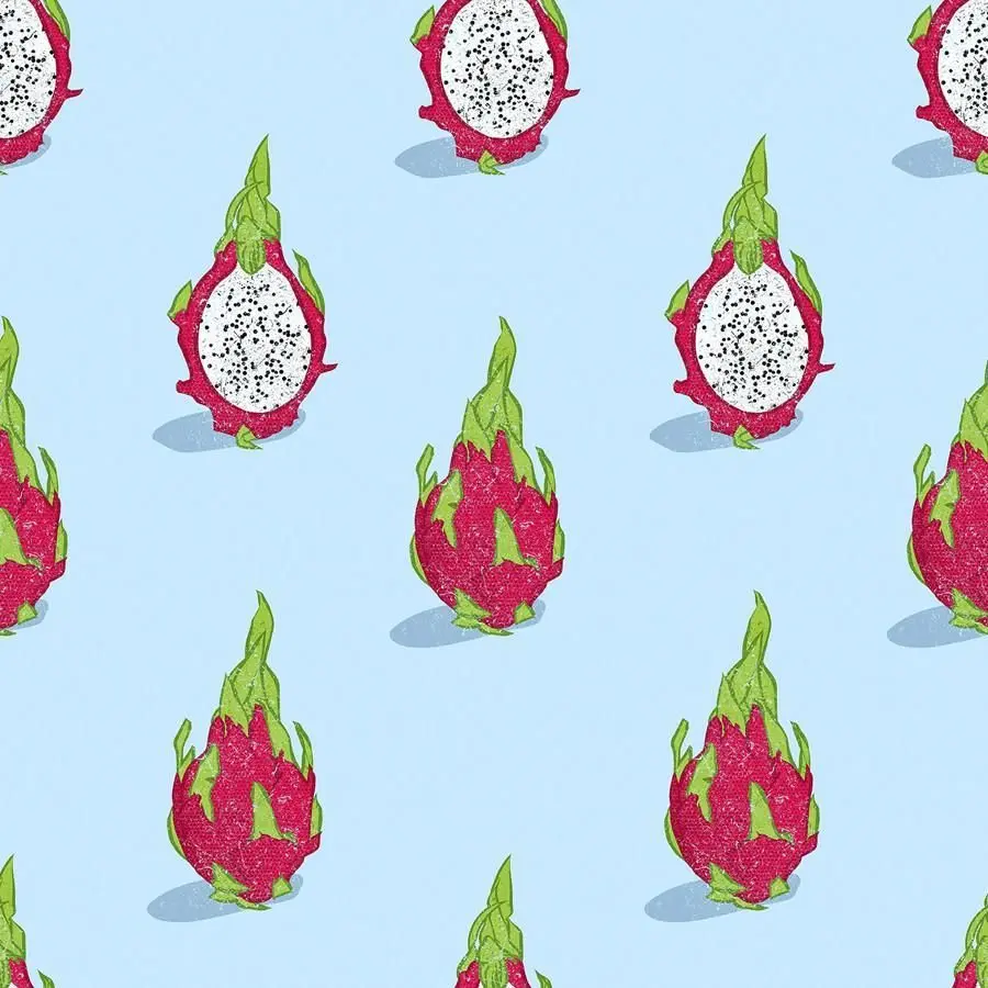 Cartoon Dragon Fruit Image with Beautiful Fantasy Theme for Drawing