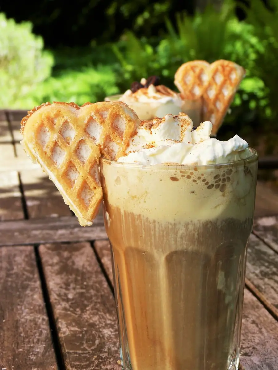 Amazing wallpaper of a delicious and beautiful Nescafe dessert