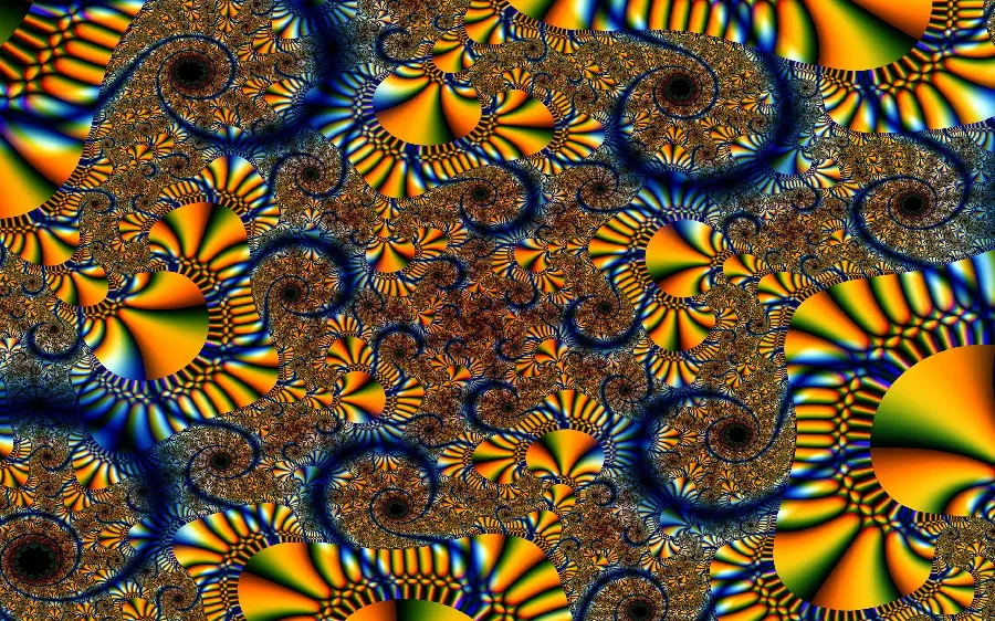 Scenic fractal image, the most beautiful part of mathematics 