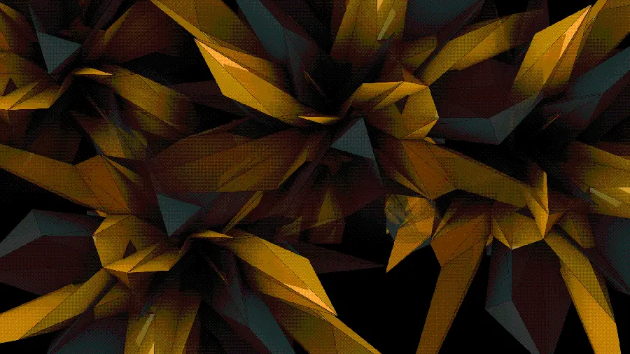 Beautiful computer flower wallpaper with gold and black color 