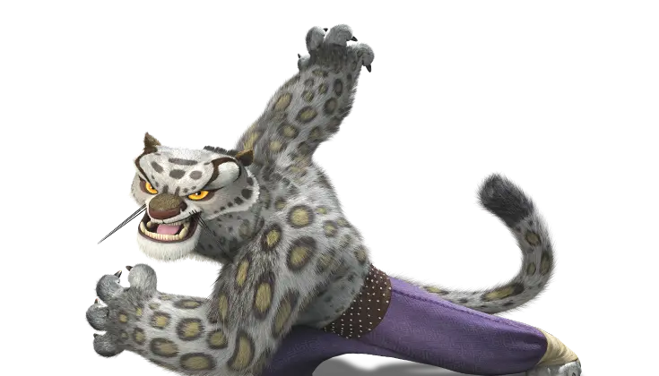 Download the image of the tiger character in the Kung Fu Panda animation 