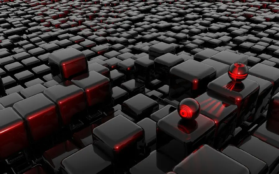 The Most Attractive Wallpaper of a 3D Digital Artwork of a Fantasy Pavement Cube Created with Graphic Software